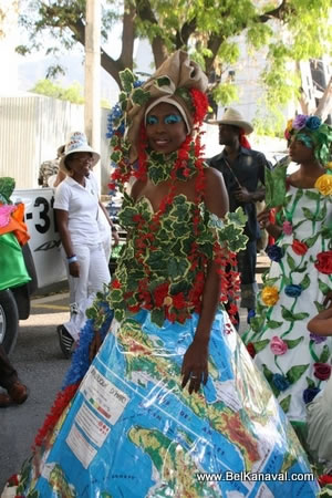 Map Of Haiti Carnival Costume