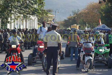 Haiti Moto Police Parade