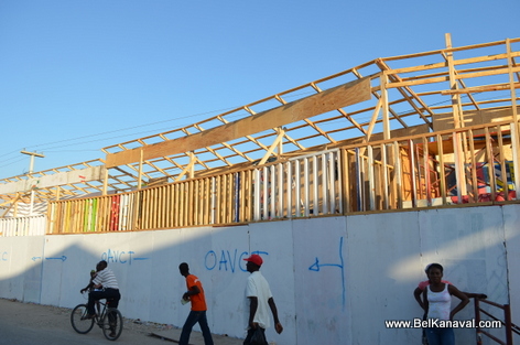 Kanaval 2014 - Stands Construction - Gonaives Haiti - 26 Fev 2014