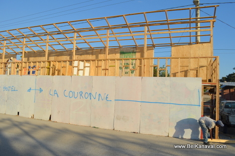 Kanaval 2014 - Stands Construction - Gonaives Haiti - 26 Fev 2014