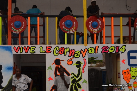 Gonaives - Kanaval Stands - 1 Day Before Kanaval