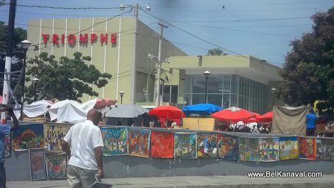 Haiti Carnaval des Fleurs 2014 - Stands Under Construction