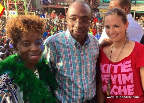 PHOTO: Haiti PM Evans Paul nan Kanaval Jacmel