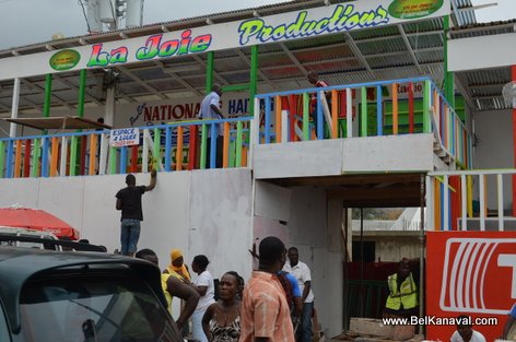 Kanaval 2015 - Stands Construction - Champs-de-Mars Haiti - 13 Fev 2015